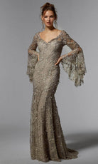 MGNY By Mori Lee 72930 - Allover Lace Evening Dress