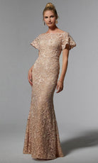 MGNY By Mori Lee 72931 - Bateau Lace Evening Dress