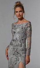 MGNY By Mori Lee 72938 - Sequin Embroidered Evening Gown