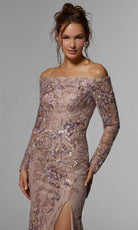 MGNY By Mori Lee 72938 - Sequin Embroidered Evening Gown