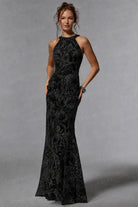 MGNY by Mori Lee 72939 - Halter Sheath Evening Dress