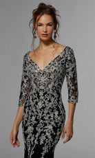 MGNY By Mori Lee 72940 - Frosted Lace Evening Dress