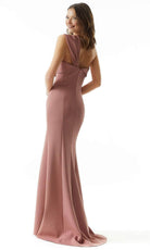 MGNY by Mori Lee 73002 - Bow Draped Evening Dress