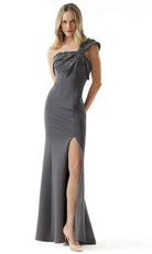 MGNY by Mori Lee 73002 - Bow Draped Evening Dress