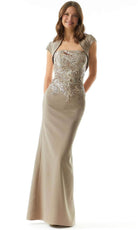 MGNY by Mori Lee 73005 - Strapless Beaded Evening Dress