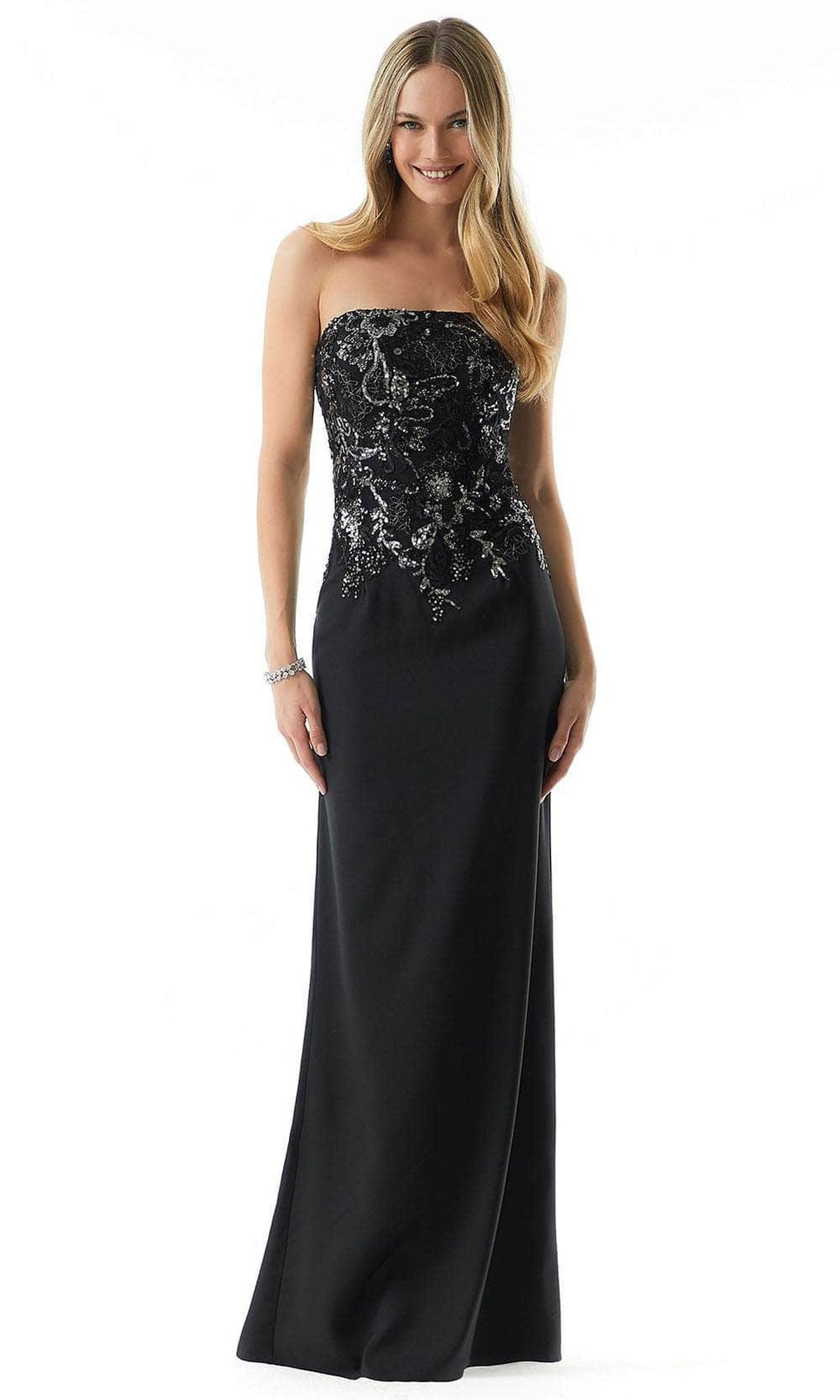 MGNY by Mori Lee 73005 - Strapless Beaded Evening Dress