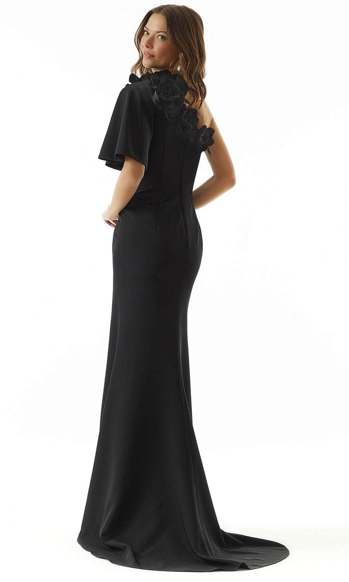 MGNY by Mori Lee 73009 - One Shoulder Applique Evening Dress
