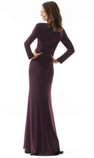 MGNY by Mori Lee 73010 - Long Sleeve V-Neck Evening Dress