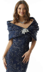 MGNY by Mori Lee 73017 - Metallic Sweetheart Evening Dress
