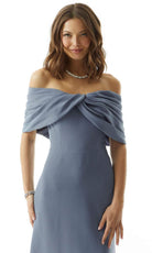 MGNY By Mori Lee 73027 - Off Shoulder Sheath Evening Dress