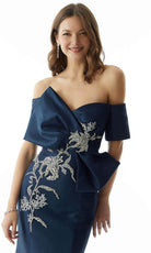 MGNY by Mori Lee 73030 - Bow Detailed Evening Gown