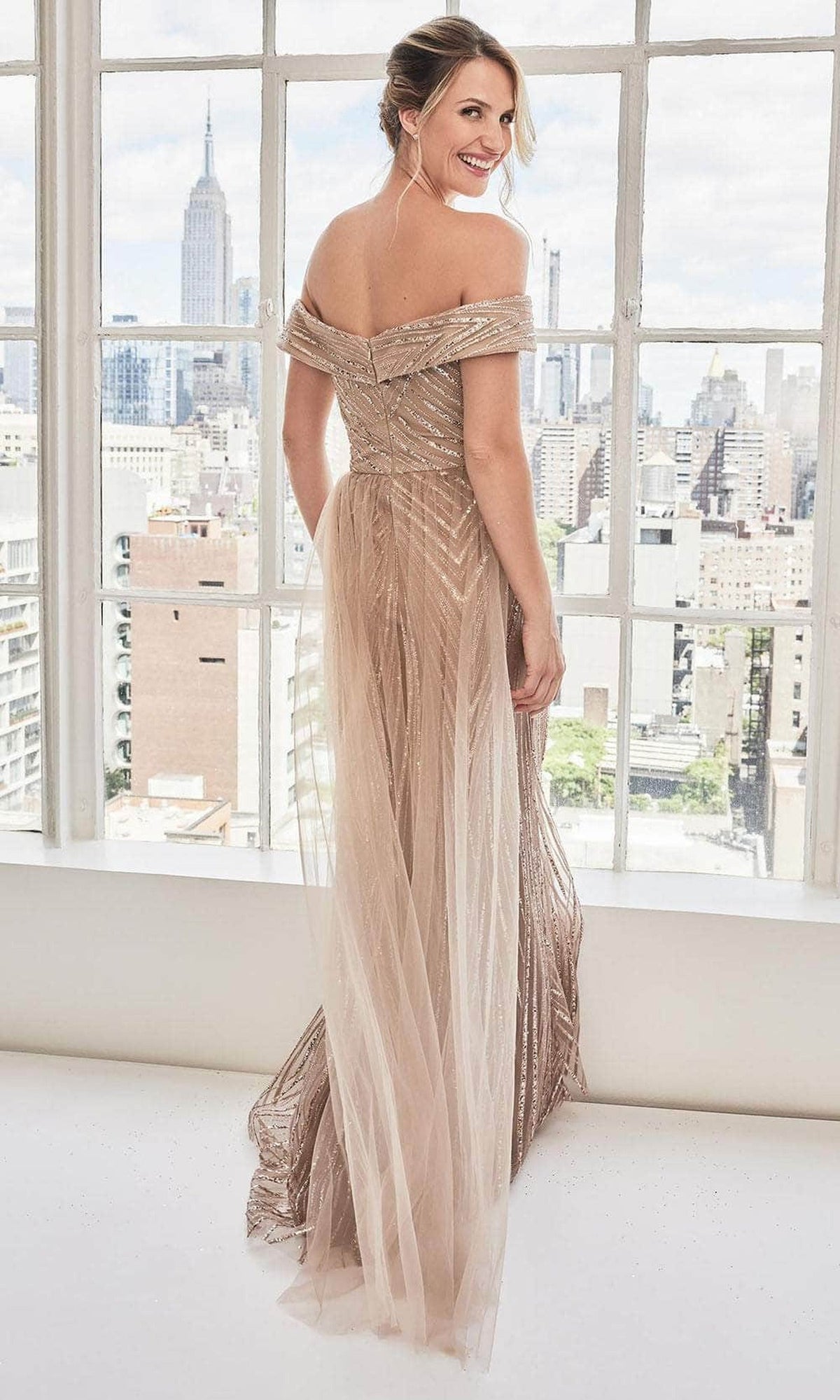 MGNY By Mori Lee 73110 - Sequin Sheath Evening Dress