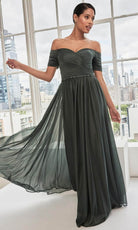 MGNY By Mori Lee 73113 - Beaded Trim Evening Dress