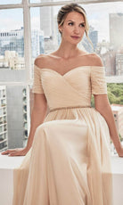 MGNY By Mori Lee 73113 - Beaded Trim Evening Dress