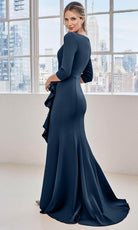 MGNY By Mori Lee 73132 - Draped Ruffle Evening