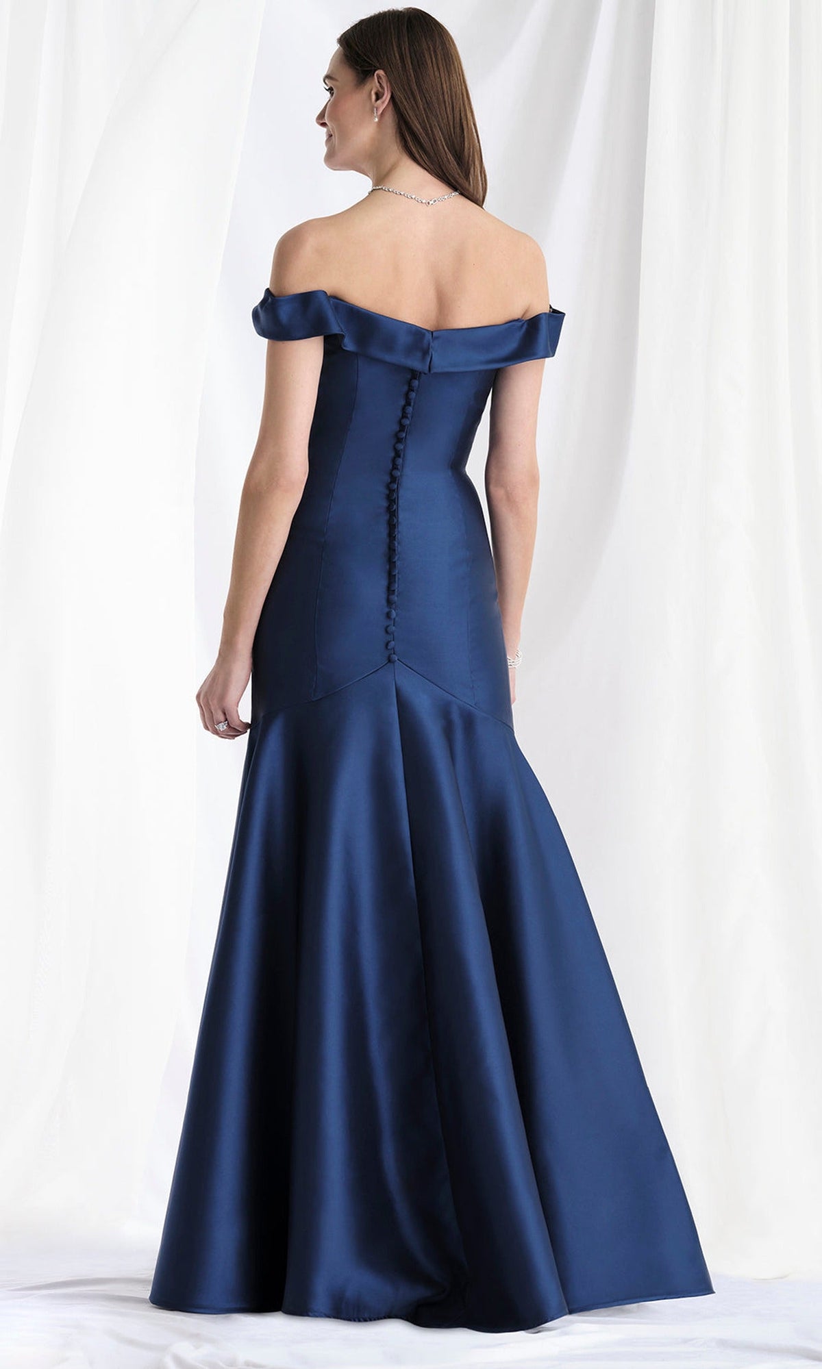 MGNY By Mori Lee 73150 - Off Shoulder Mikado Gown with Slit
