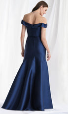 MGNY By Mori Lee 73150 - Off Shoulder Mikado Slit Gown