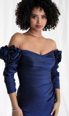 MGNY By Mori Lee 73151 - Off Shoulder Scoop Trumpet Gown