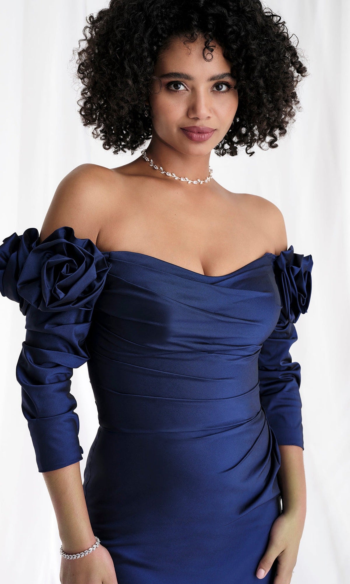 MGNY By Mori Lee 73151 - Off Shoulder Scoop Trumpet Gown