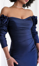 MGNY By Mori Lee 73151 - Off Shoulder Scoop Trumpet Gown