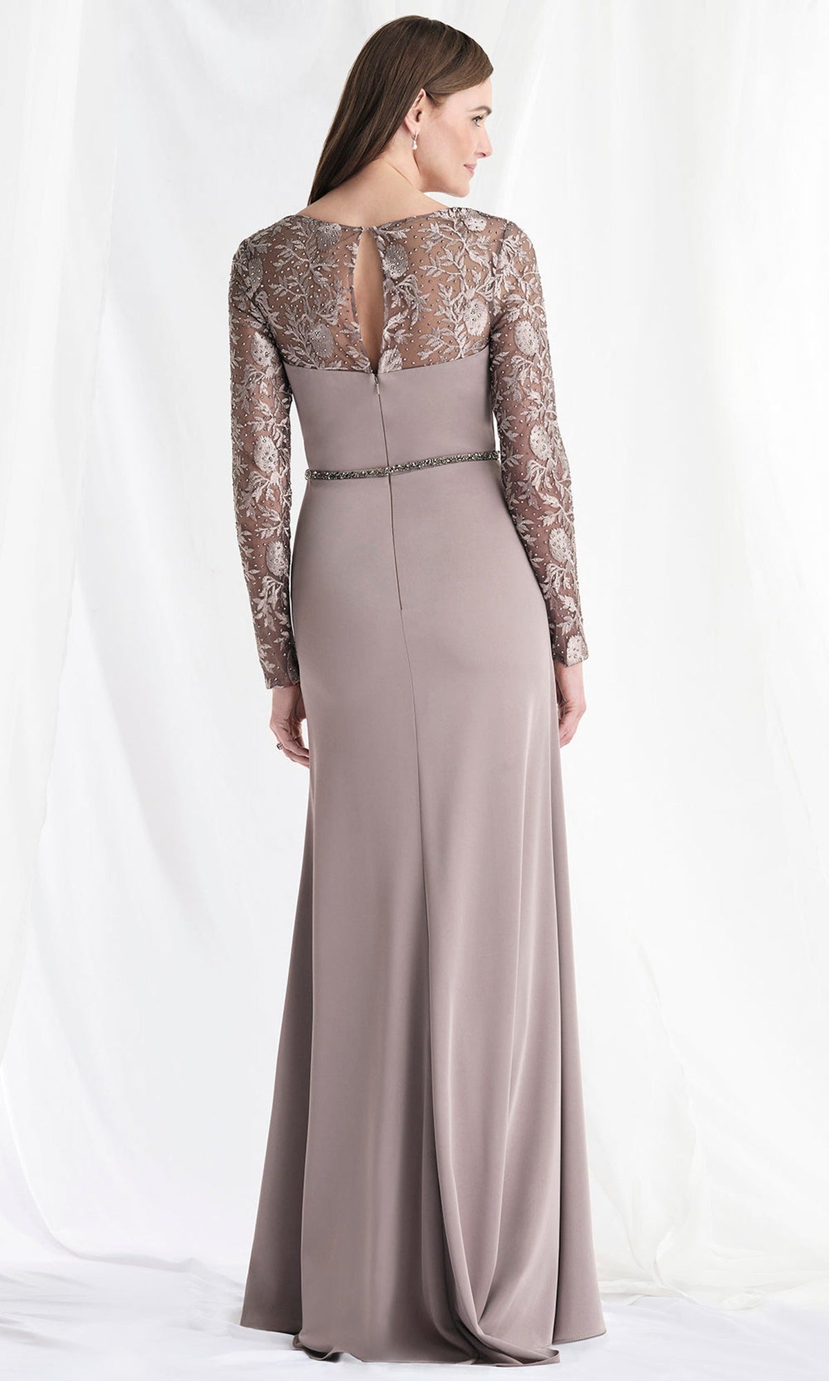 MGNY By Mori Lee 73160 - Sweetheart Crepe Gown with Beaded Belt