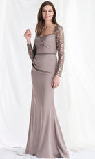 MGNY By Mori Lee 73160 - Sweetheart Crepe Gown with Beaded Belt