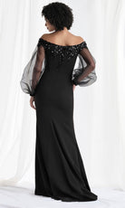 MGNY By Mori Lee 73162 - Organza Blouson Sleeve Off Shoulder Gown