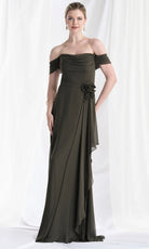MGNY By Mori Lee 73165 - Off Shoulder Chiffon Ruffle Gown