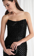 MGNY By Mori Lee 73170 - Strapless Beaded Fringe Formal Gown