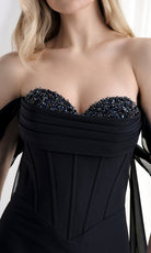 MGNY By Mori Lee 73176 - Sweetheart Off Shoulder Gown with Slit