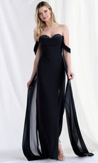 MGNY By Mori Lee 73176 - Sweetheart Off Shoulder Gown with Slit