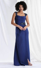 MGNY By Mori Lee 73179 - Embellished Cap Sleeve Sheath Gown