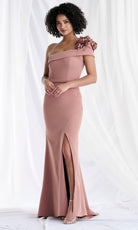 MGNY By Mori Lee 73180 - One Shoulder 3D Floral Sheath Gown
