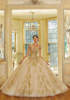 Mori Lee 34064 - Off Shoulder Neck Quinceanera Ballgown - Silhouette Dresses