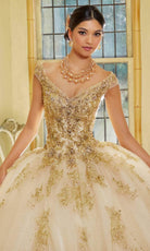 Mori Lee 34064 - Off Shoulder Neck Quinceanera Ballgown - view 4