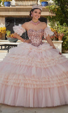 Mori Lee 34093 - Beaded Strapless Ballgown - designer ball gown at Silhouette Dresses
