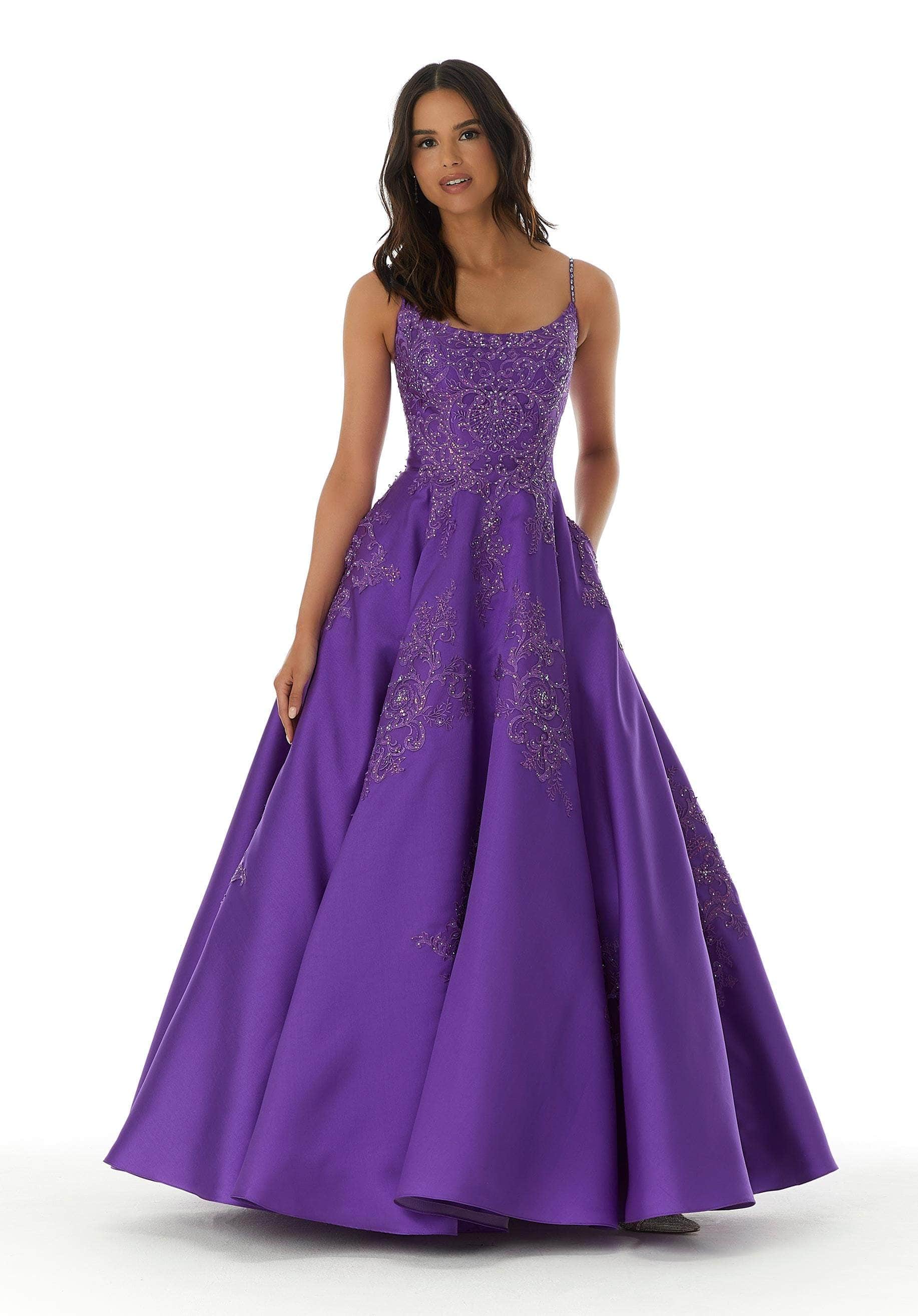 Mori Lee 47056 - Sleeveless Scoop Neck Prom Dress - view 8