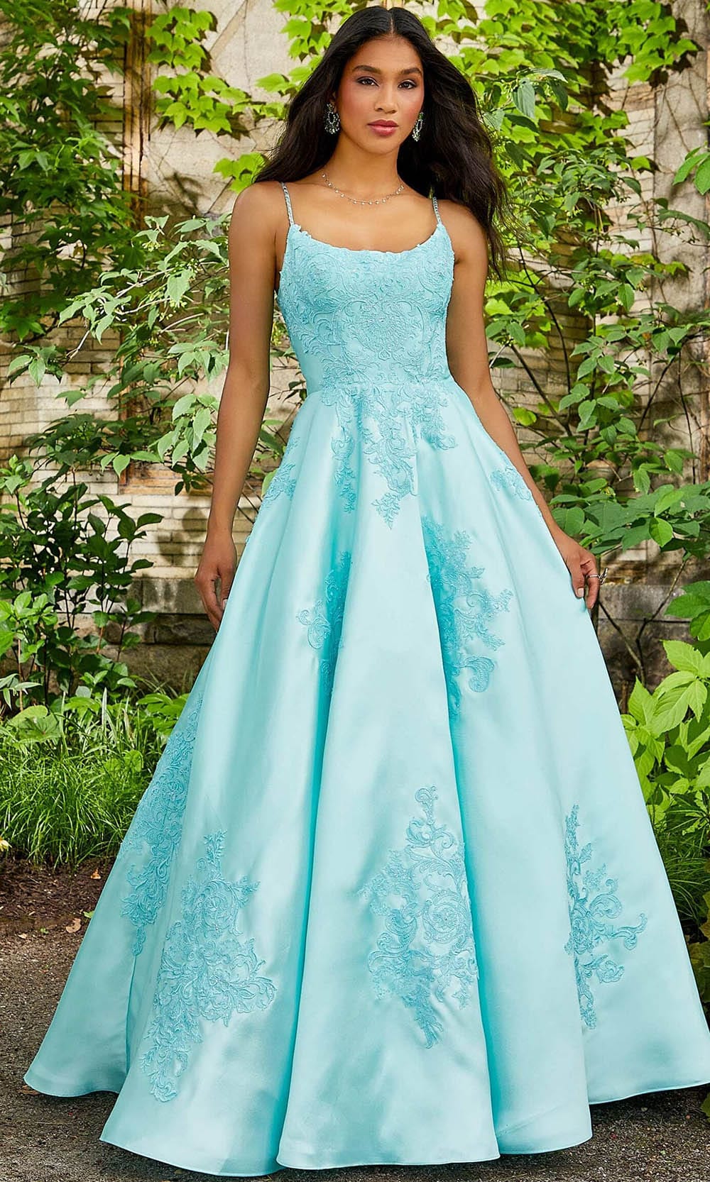 Mori Lee 47056 - Sleeveless Scoop Neck Prom Dress - designer prom dress at Silhouette Dresses