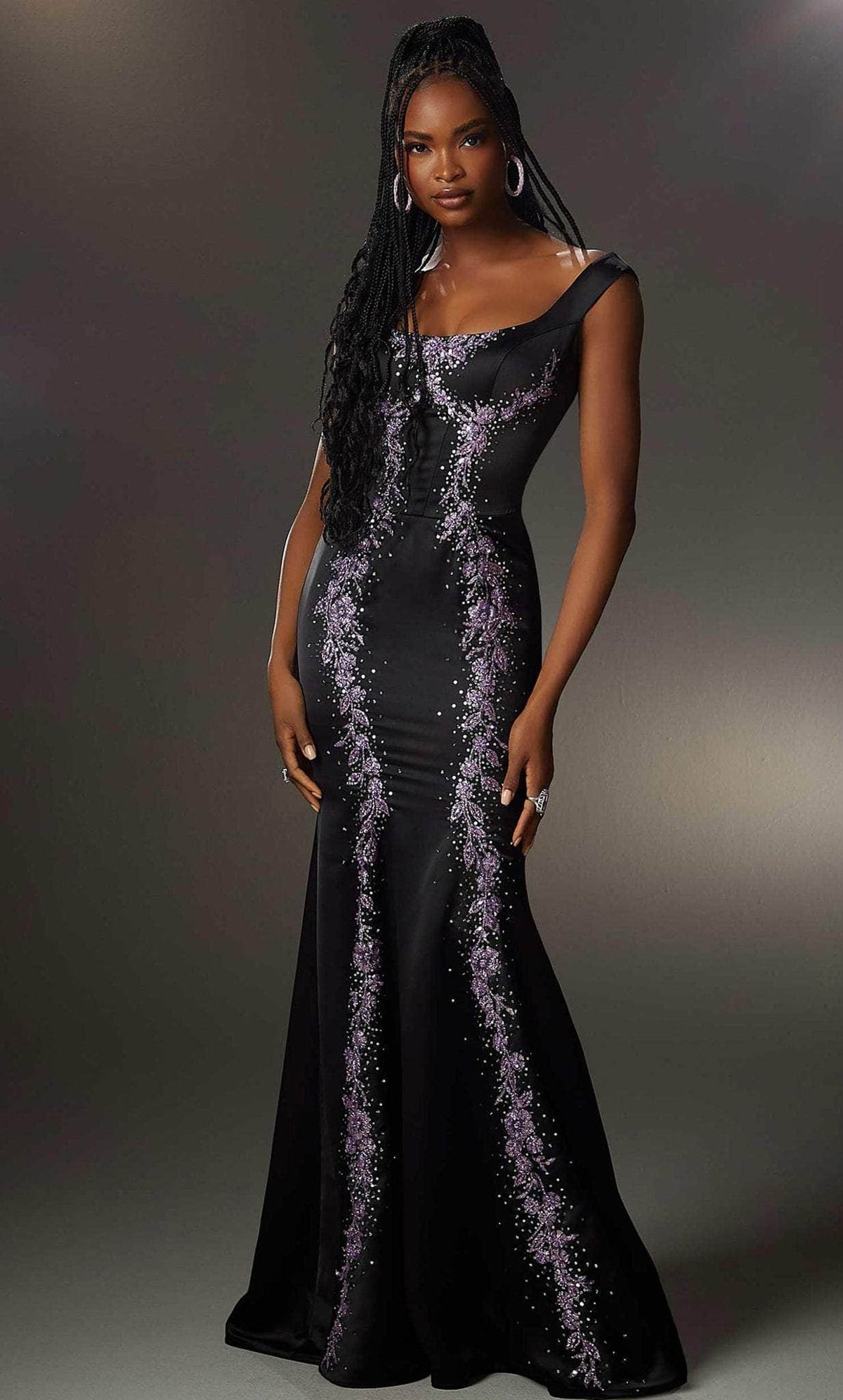 Mori Lee 48003 - Sleeveless Square Neck Evening Gown - designer evening gown at Silhouette Dresses