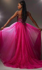Mori Lee 48011 - Strapless Glittered Overskirt Gown - view 5