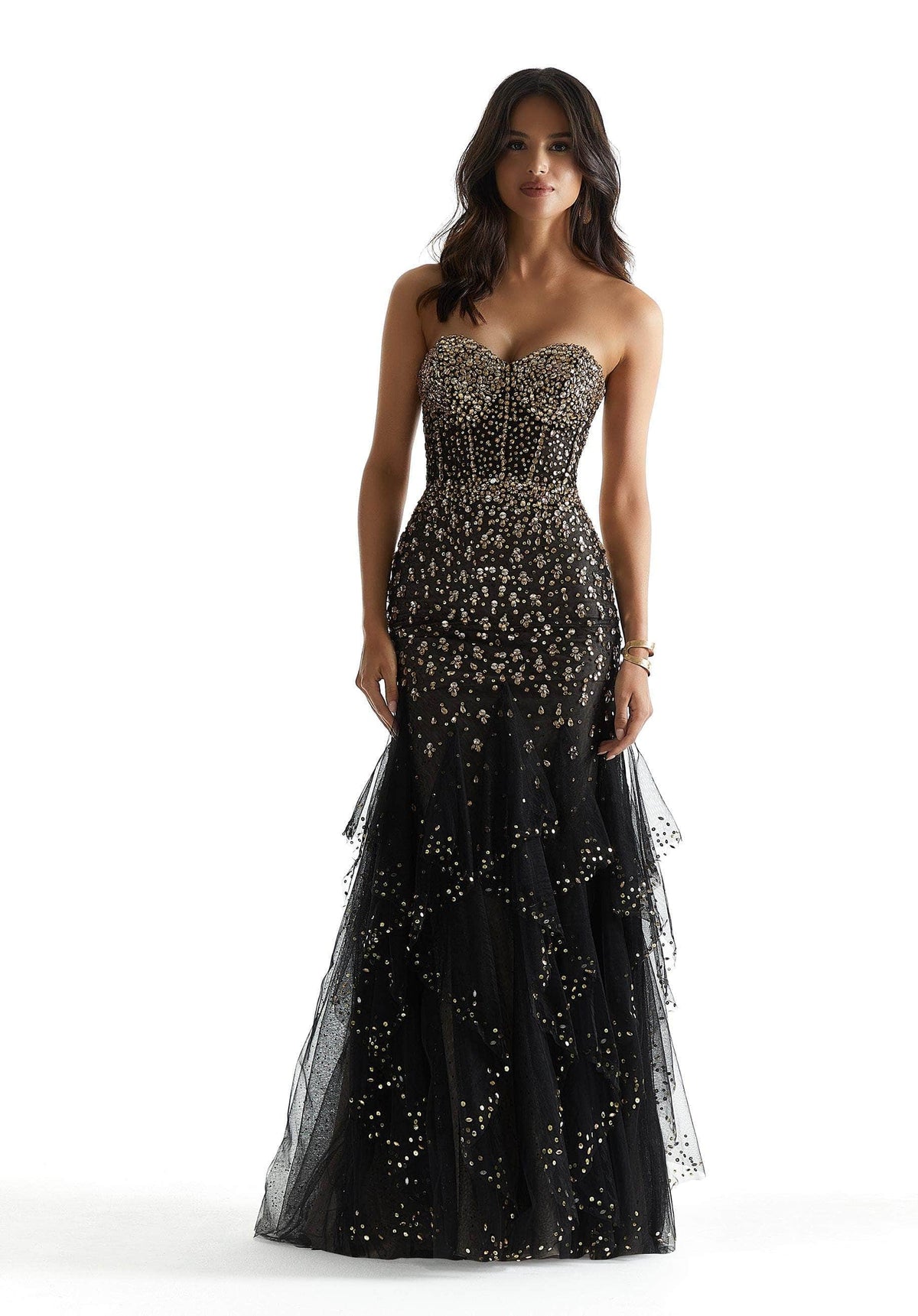 Mori Lee 48027 - Strapless Beaded Prom Dress - view 8