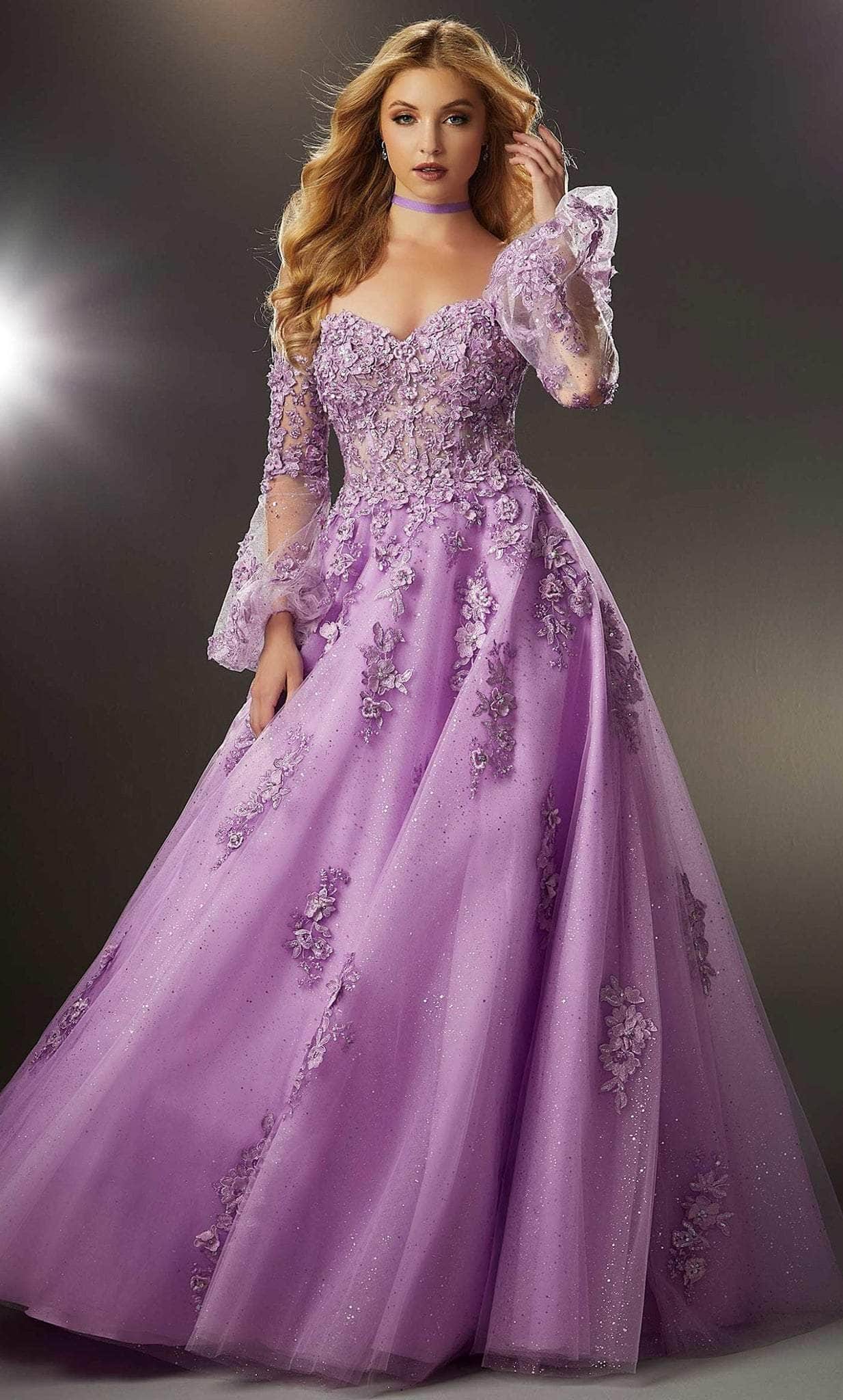 Mori Lee 48053 - Sweetheart Embroidered Ballgown - view 4