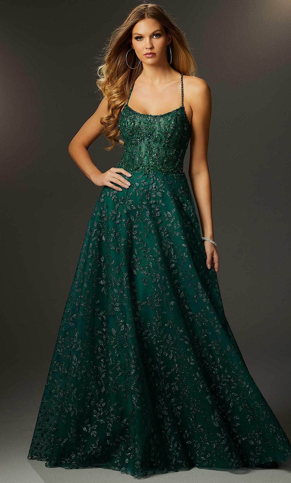 Mori Lee 48056 - Scoop Neck Prom Gown - designer prom dress at Silhouette Dresses