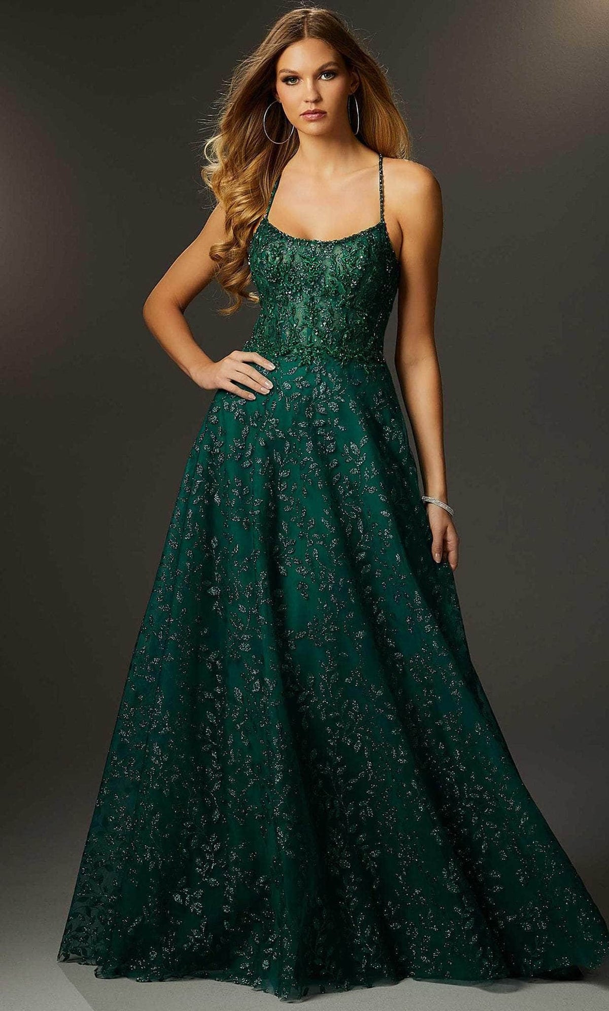 Mori Lee 48056 - Scoop Neck Prom Gown - designer prom dress at Silhouette Dresses
