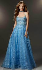 Mori Lee 48056 - Scoop Neck Prom Gown - detail view