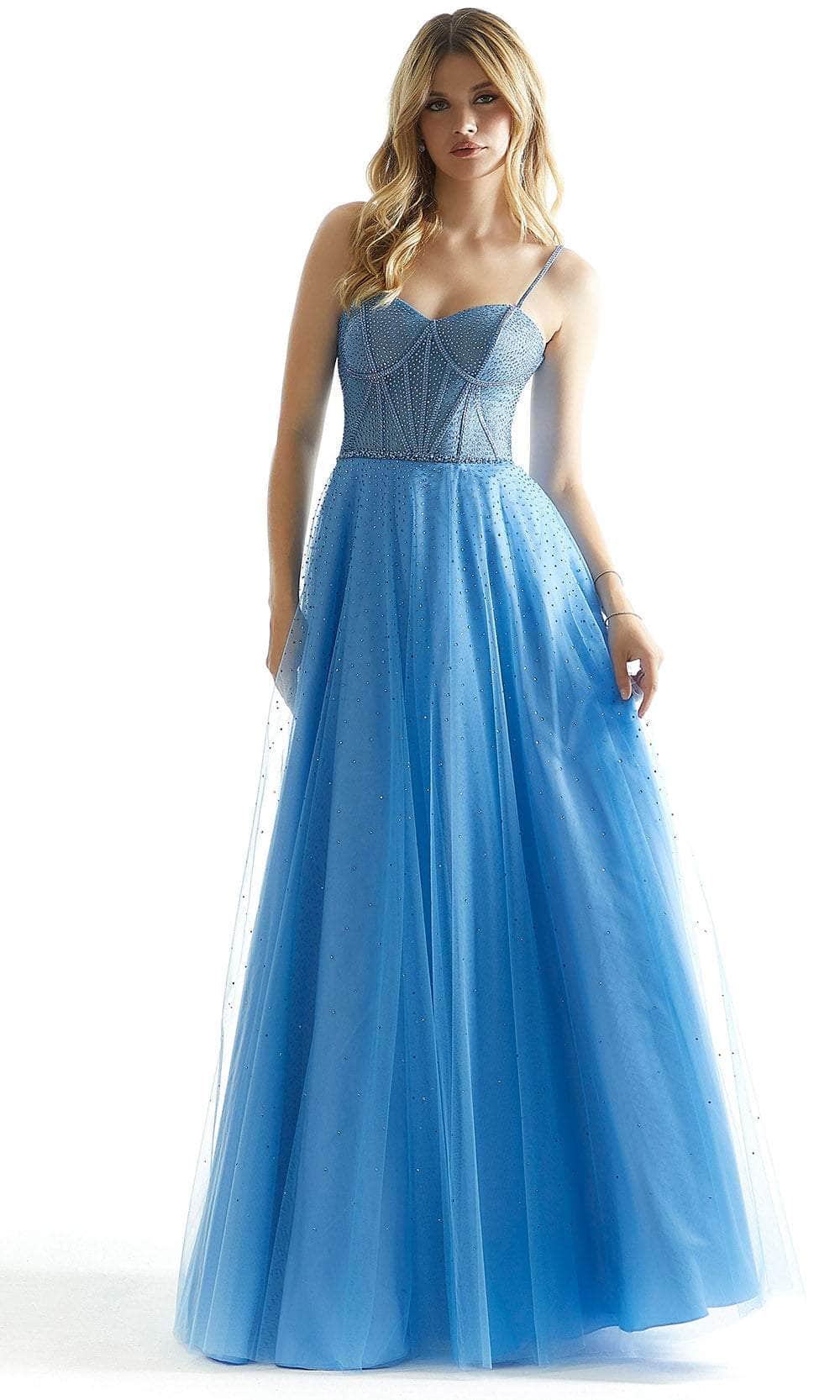 Mori Lee 49004 - Crystal Beaded A-Line Prom Dress - view 7