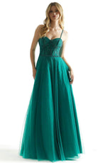 Mori Lee 49004 - Crystal Beaded A-Line Prom Dress - view 5