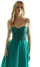 Mori Lee 49004 - Crystal Beaded A-Line Prom Dress - view 6