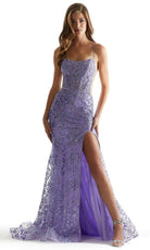 Mori Lee 49006 - Beaded Lace Prom Dress - view 4
