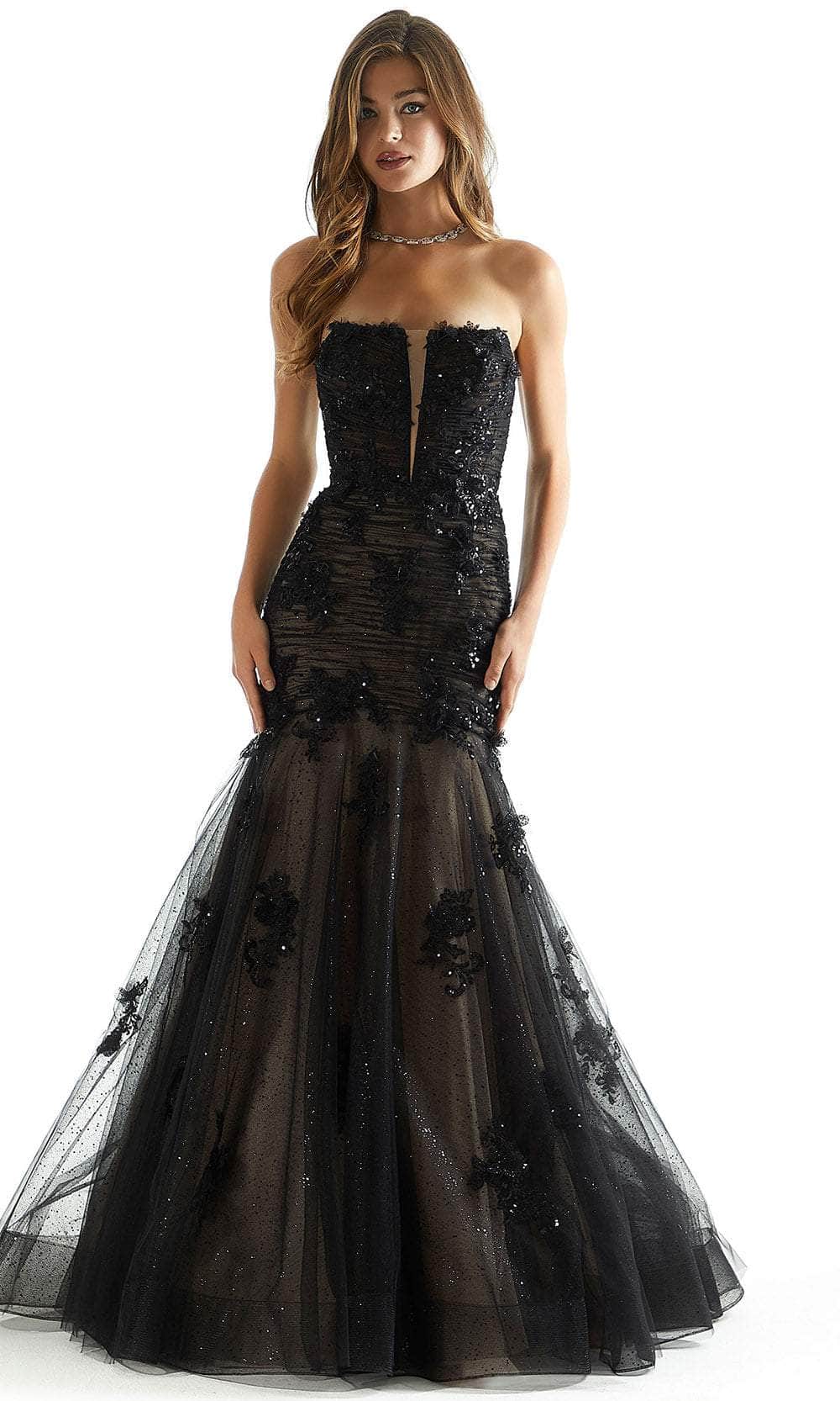 Mori Lee 49008 - Ruched Mermaid Prom Dress - detail view